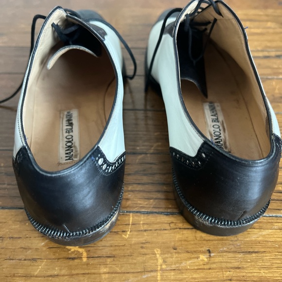 Manolo Blahnik Black and White Oxfords - Picture 6 of 6